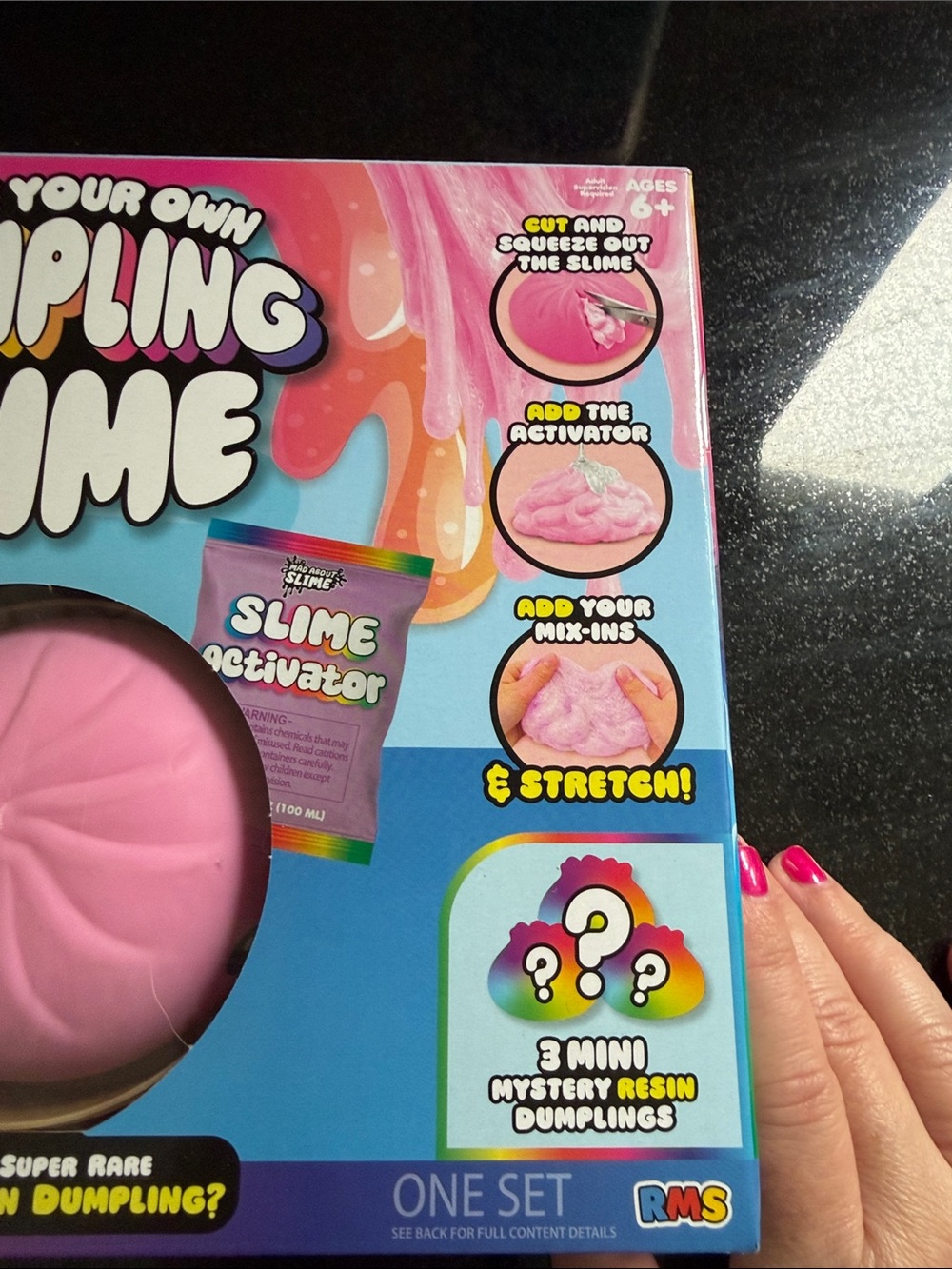 NIB 100% Auth RMS Make Your Own Dumpling Slime Kit - Pink - Picture 3 of 6